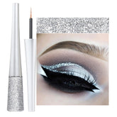 Rosarden Glitter Eyeliner Long Lasting Wear, Colored Eyeliners Makeup Pen, Metallic Liquid Eyeliner Waterproof Quick Dry Smooth No Fading Rainbow Eyeliner Eyeshadow Pencil, Women Sparkle Shimmer Color Eyeliner